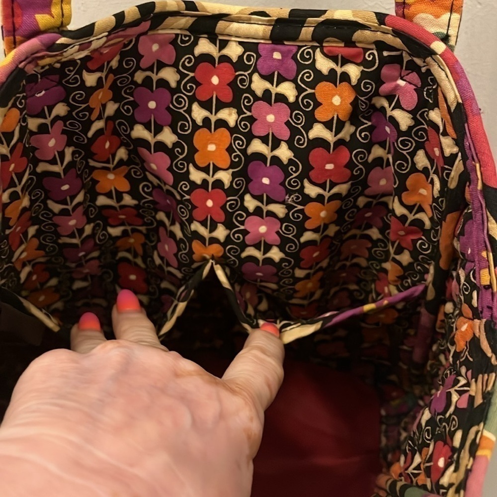 Vera Bradley Suzani Holiday Tote Floral Quilted Retired - Picture 5 of 9